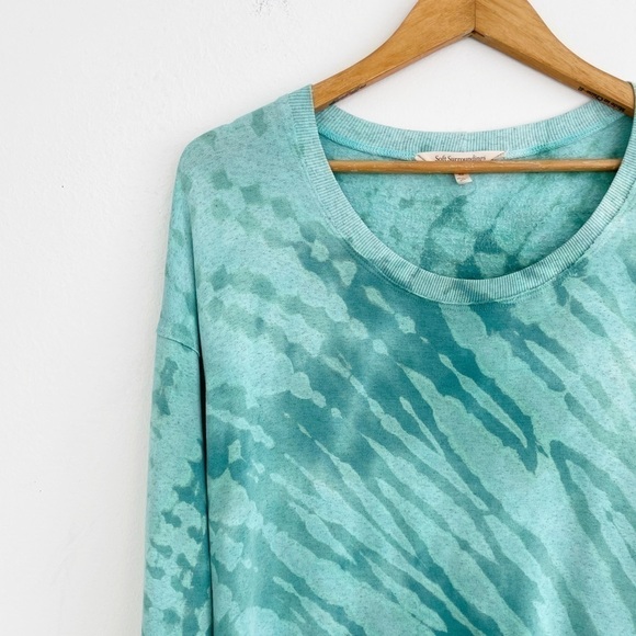 Soft Surroundings Turquoise Long Sleeves Sweatshirt Tunic Size Xsmall - Picture 3 of 16